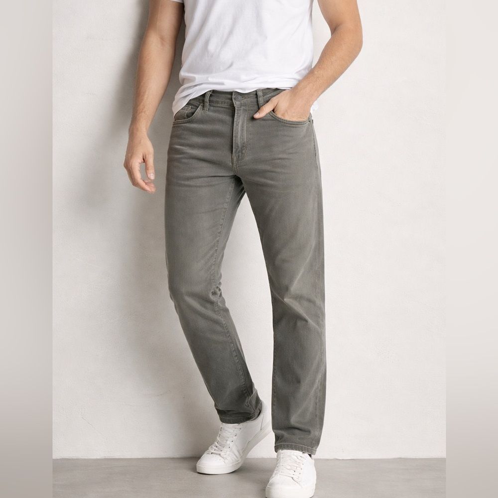 AG Adriano Goldschmied The Graduate Gray Stretch Jeans 33 x 32 Tailored Leg